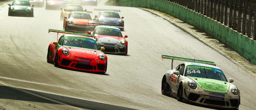 Müller e Mascarello abrem etapa de Interlagos da Porsche XP Private Cup com vitórias em Interlagos