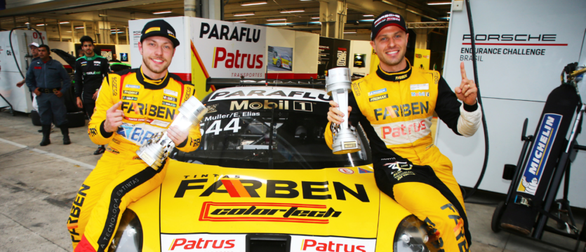 Marçal Muller e Enzo Elias cravam a pole para os 500 km da Porsche Cup C6 Bank em Interlagos Marçal Muller e Enzo Elias cravam a pole para os 500 km da Porsche Cup C6 Bank em Interlagos