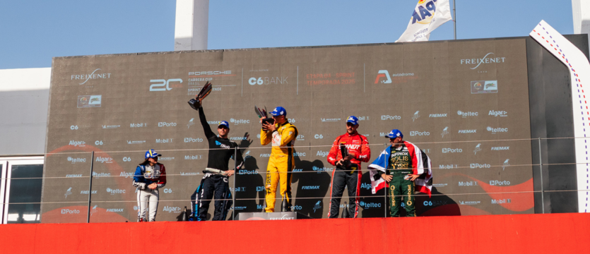 Marçal Muller converte pole em vitória na Porsche Cup C6 Bank no calor do Algarve Marçal Muller converte pole em vitória na Porsche Cup C6 Bank no calor do Algarve