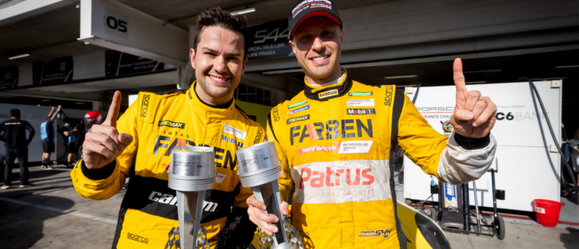 Marçal Muller e Felipe Fraga cravam a pole para os 500 km da Porsche Cup C6 Bank em Interlagos Marçal Muller e Felipe Fraga cravam a pole para os 500 km da Porsche Cup C6 Bank em Interlagos